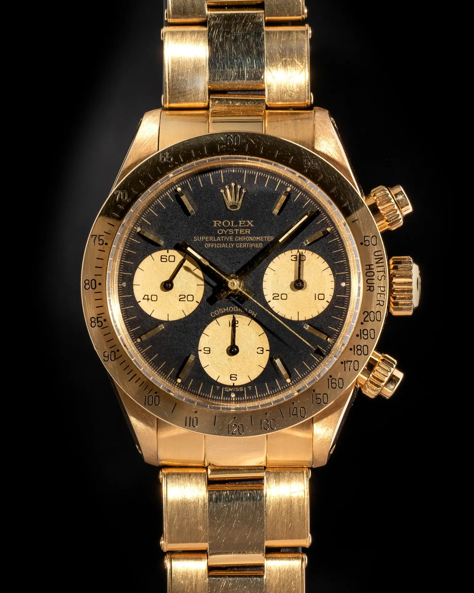 Rolex Daytona ref. 6265 in 18K Gold, Unpolished