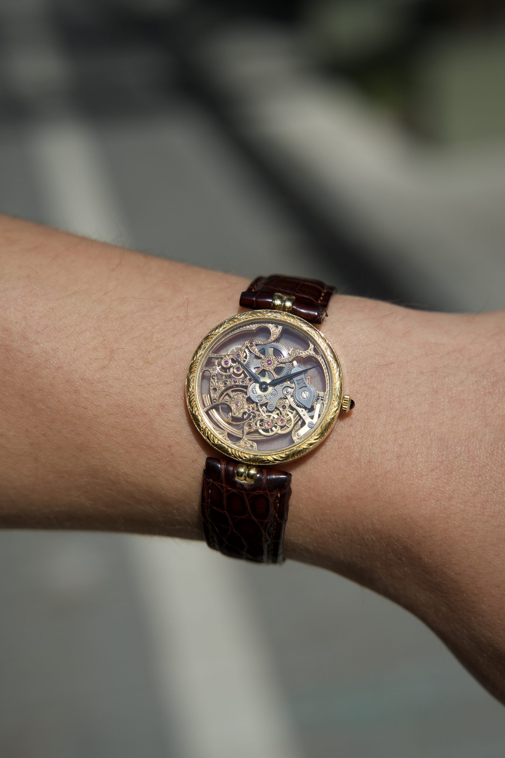 Gerald Genta Empire Squelette Skeleton Watch Attributed to Kurt Schaffo
