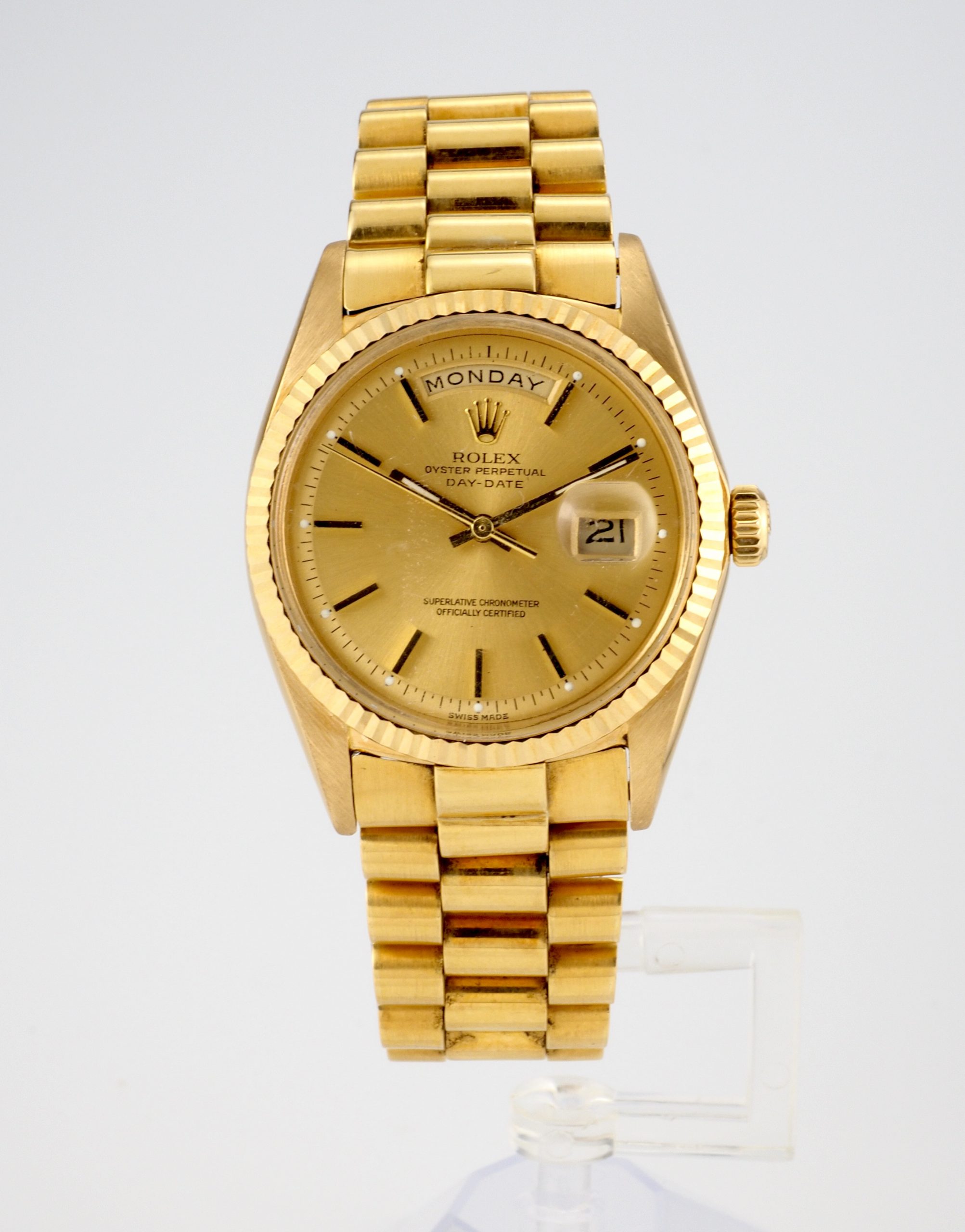 Rolex Day-Date Yellow Gold with Collectible Big Logo Bracelet