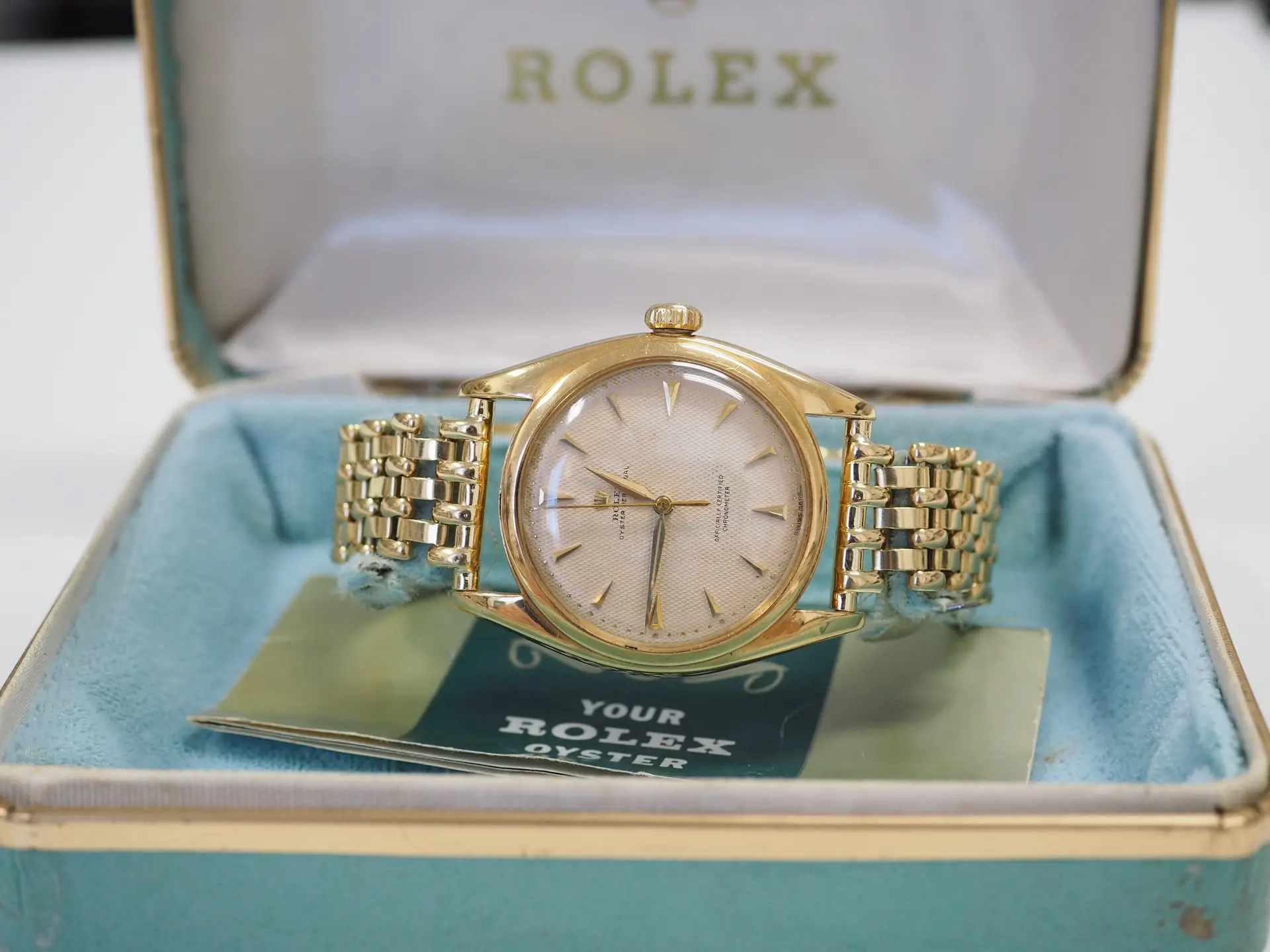 Rolex Big bubble back hooneycomp dial ref 6098