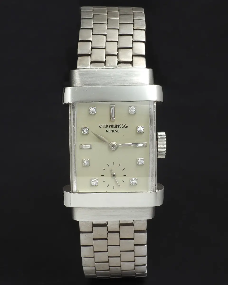 Patek Philippe 'Cinesino' 1450 in Platinum with Extract of Archives Document