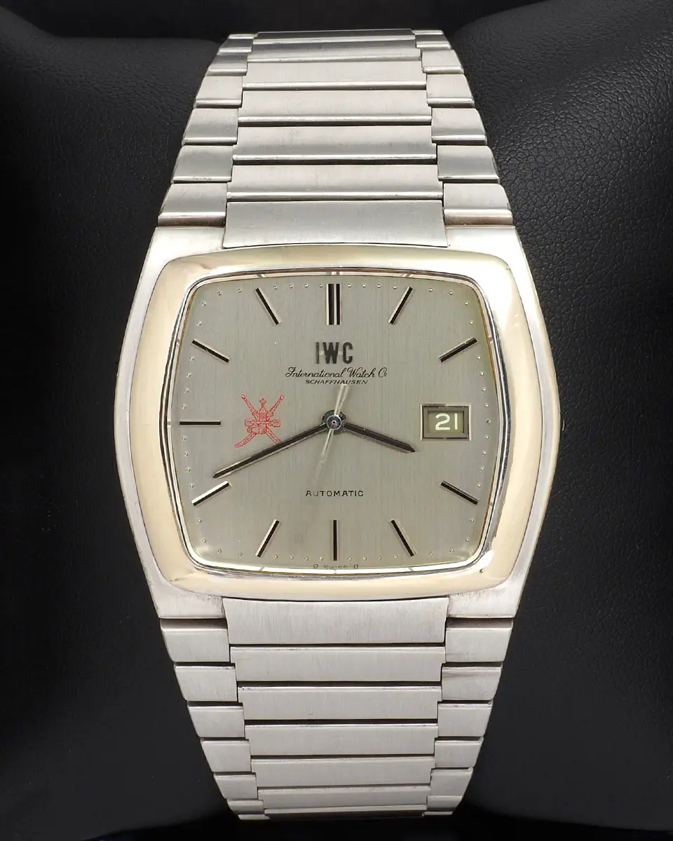 IWC Rectangular 'Television' with Khanjar Oman Dial in White Gold with Bracelet