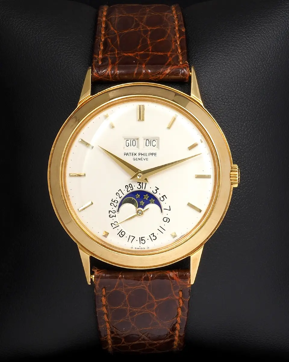 Patek Philippe Padellone 3448 in Yellow Gold with Full Set of Box & Papers Retailed by Hausman