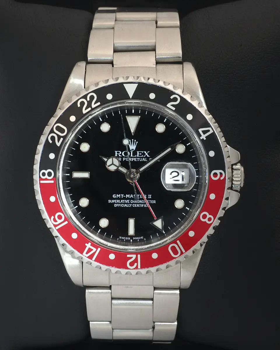 Rolex GMT-Master II 16710 with 'Coke' Bezel on Oyster Bracelet