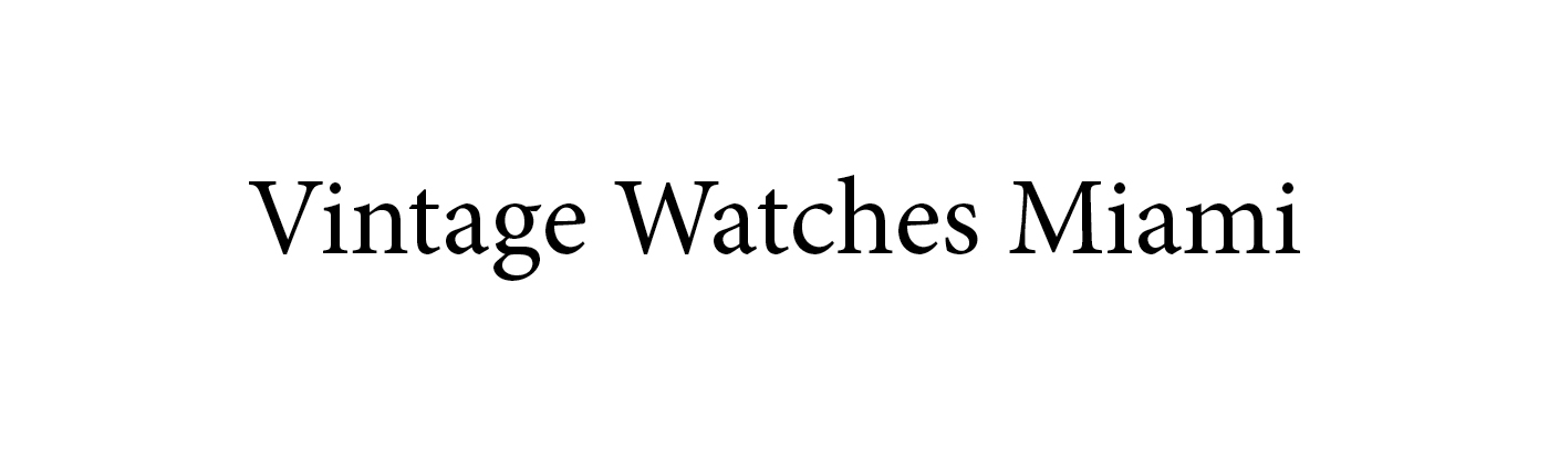 Vintage Watches Miami Official Logo